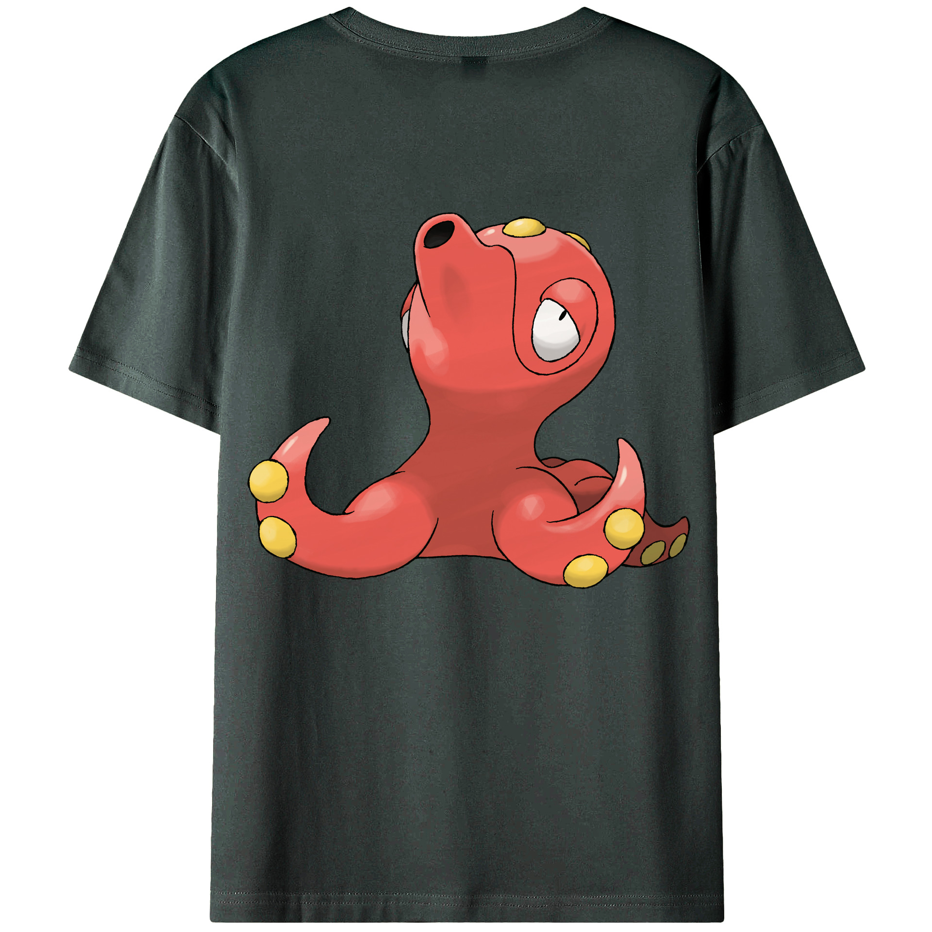 （画像用） ポケットモンスター Pokémon 綿100％ メンズ半袖Tシャツ（バックプリント） 通気性